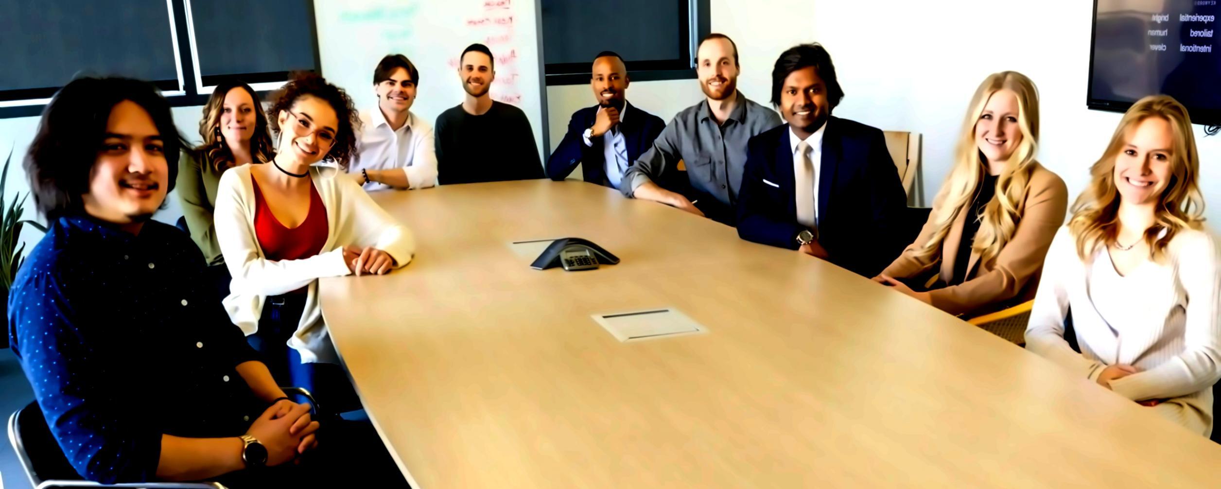 Réunion stratégique d'équipe financière